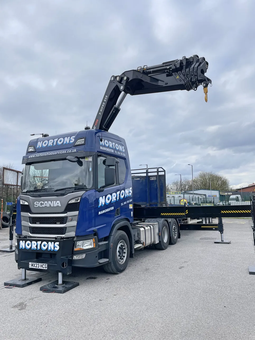 HIAB crane hire Newcastle